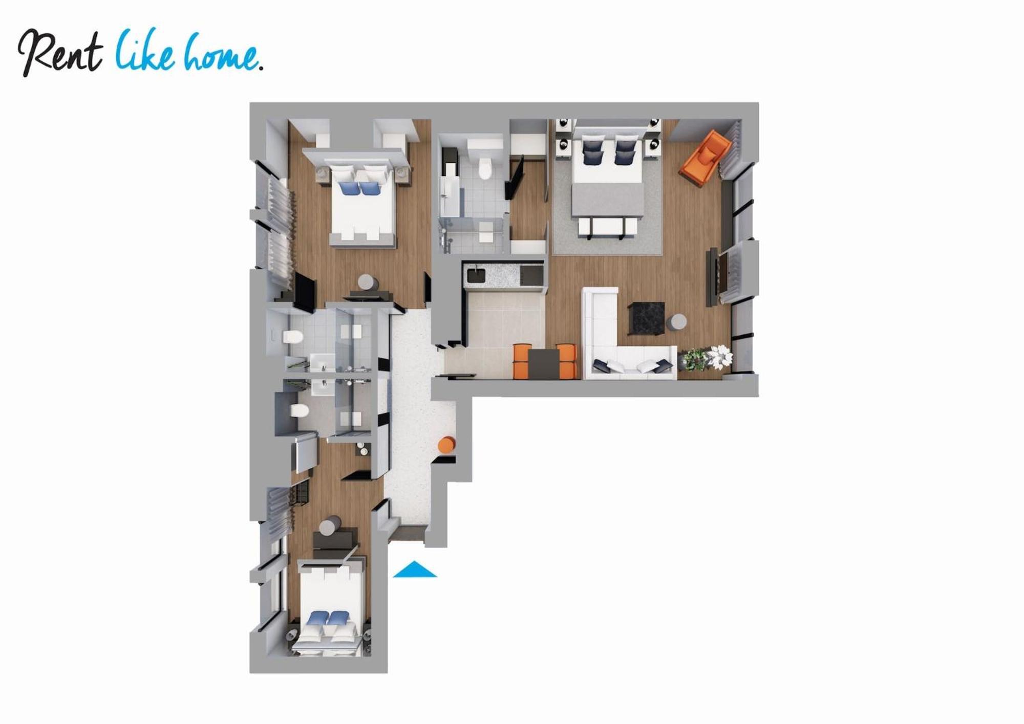 Rent Like Home - Deo Plaza Wyspa Spichrzow Gdańsk Buitenkant foto